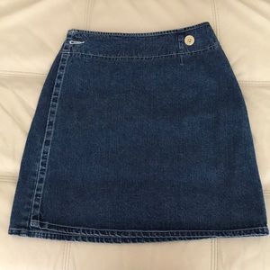 Banana Republic jean wrap skirt